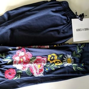 Agnes & Dora Embroidered Leggings S/M